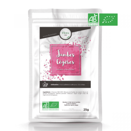 Produit CBD : INFUSION FLORA CBD JAMBES LEGERES Produit CBD : INFUSION FLORA CBD JAMBES LEGERES