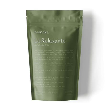 Produit CBD : INFUSION HEMEKA LA RELAXANTE Produit CBD : INFUSION HEMEKA LA RELAXANTE