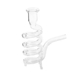 Pipe en Verre Spirale sur Pied