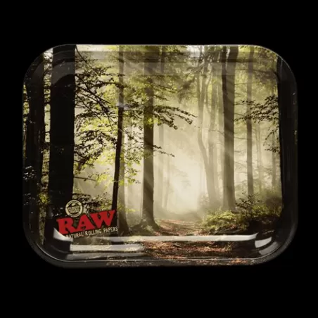 Produit CBD : Plateau Raw Forêt en Métal Produit CBD : Plateau Raw Forêt en Métal