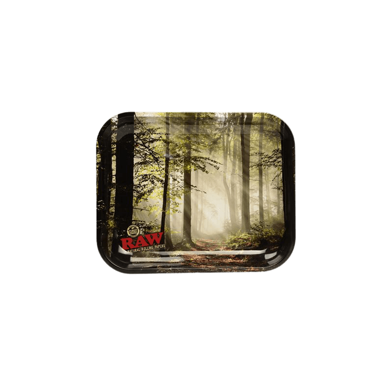Produit CBD : Plateau Raw Forêt en Métal