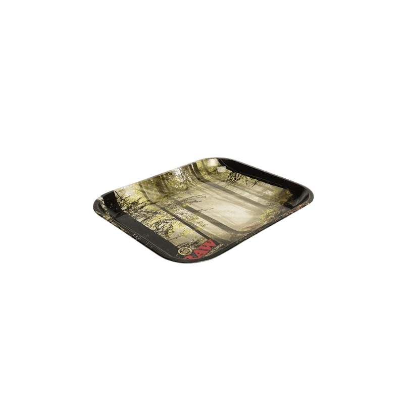 Produit CBD : Plateau Raw Forêt en Métal