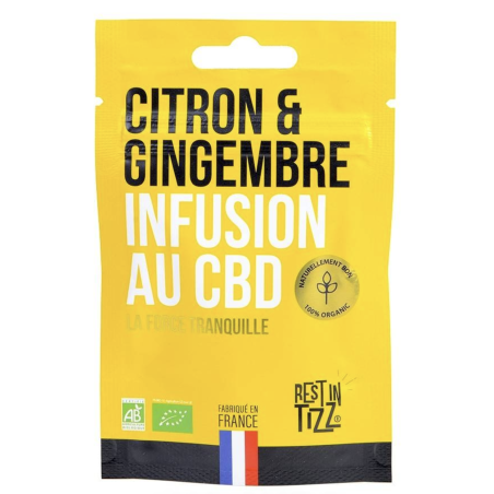Produit CBD : INFUSION CBD CITRON GINGEMBRE 10GR