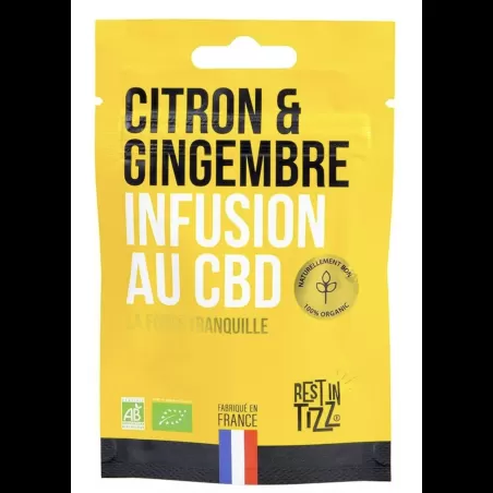 Produit CBD : INFUSION CBD CITRON GINGEMBRE 10GR