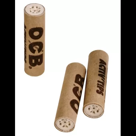 Produit CBD : FILTRES CHARBON ACTIF OCB NON BLANCHI PAR 10