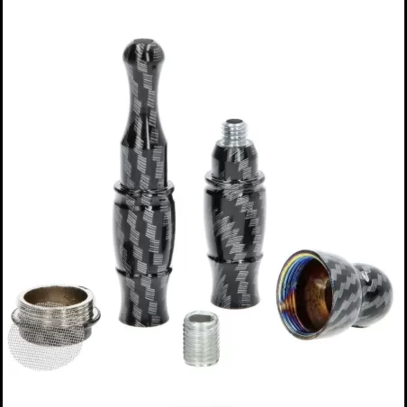 Produit CBD : PIPE METAL CARBONE Produit CBD : PIPE METAL CARBONE