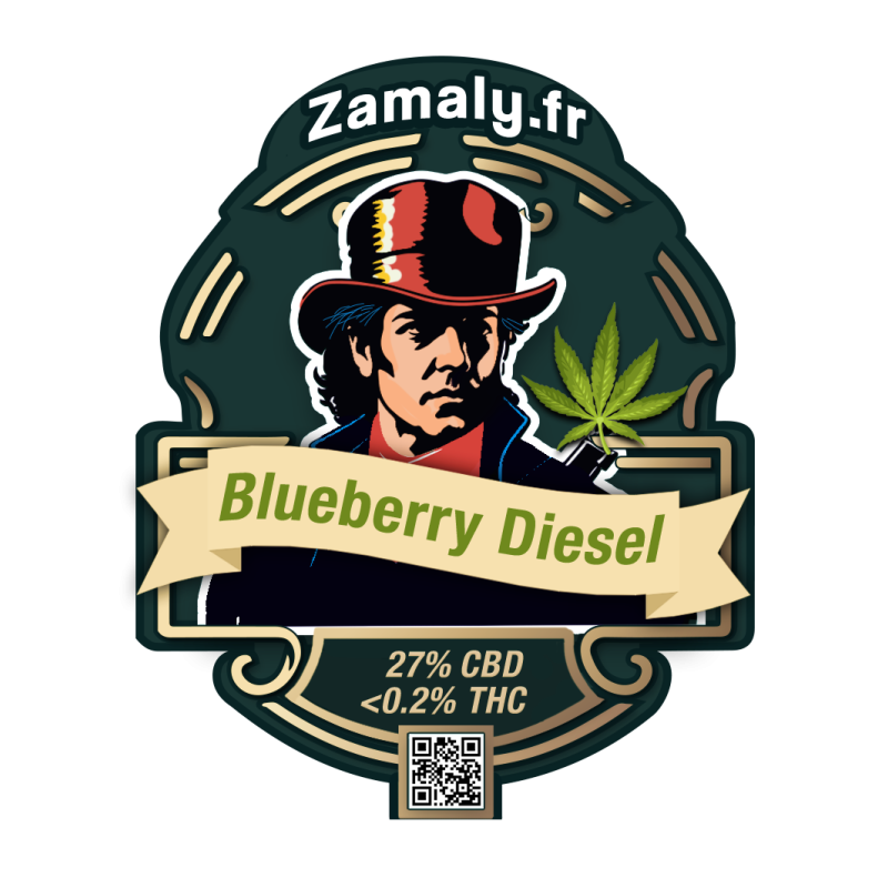 Fleur de CBD : Blueberry Diesel - Fleur CBD Indoor