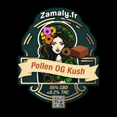 Hash Résine CBD : Pollen OG Kush - Résine Hash CBD