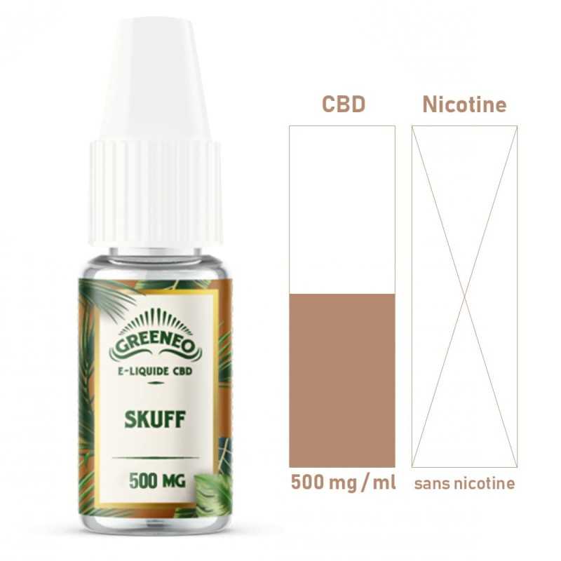 E-liquide CBD : E-liquide cbd Greeneo Skuff 500 mg